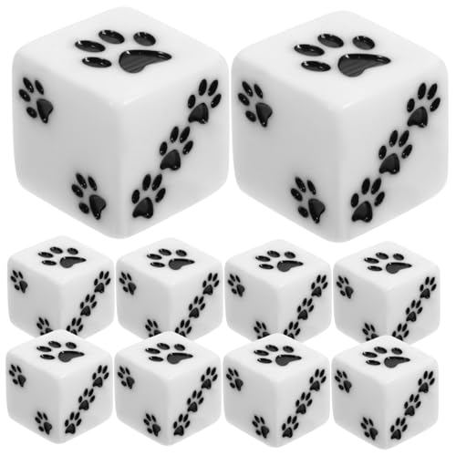 MAJORMENCH 10 Stück Teiliges Cartoon Würfel mit Bärenpfoten Muster Lustige Spielwürfel für Partys Unterricht und Tischspiele für Zuhause und Freizeitaktivitäten MAJORMENCH 10 Stück Teiliges Cartoon Würfel mit Bärenpfoten Muster Lustige Spielwürfel für Partys Unterricht und Tischspiele für Zuhause und Freizeitaktivitäten von MAJORMENCH