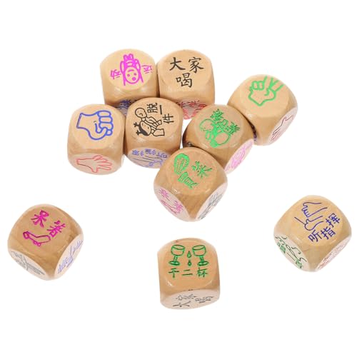 MAJORMENCH 10 Stück Teiliges Kleine Bunte Holz Würfel Tragbare Partyspiel Würfel aus Natürlichem Holz Sichere Handgefertigte Spielwürfel für Familien und Gesellschaftsspiele MAJORMENCH 10 Stück Teiliges Kleine Bunte Holz Würfel Tragbare Partyspiel Würfel aus Natürlichem Holz Sichere Handgefertigte Spielwürfel für Familien und Gesellschaftsspiele von MAJORMENCH
