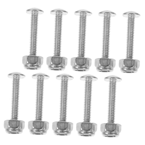 MAJORMENCH 10 Stück Teiliges Tischfußball Schrauben Muttern Galvanisiertem Metall Robust und Verschleißfest Einfache Montage für Stabile Befestigung der Kickerfiguren Geeignet für Reparatur MAJORMENCH 10 Stück Teiliges Tischfußball Schrauben Muttern Galvanisiertem Metall Robust und Verschleißfest Einfache Montage für Stabile Befestigung der Kickerfiguren Geeignet für Reparatur von MAJORMENCH