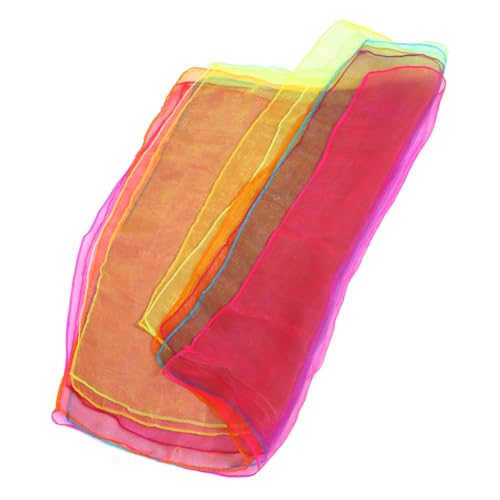 MAJORMENCH 12 Stück Teiliges Bunte Jongliertücher für Leichte Weiche Tanzschals als Performance Accessoires für Bühnenauftritte und Jonglier Spiele von MAJORMENCH