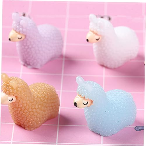 MAJORMENCH 12 Stück Teiliges Miniatur Figuren aus Resin Bunte Kleine Tierstatuen Dekorative Mini Deko für Garten Puppenhaus und Auto Handgefertigte Niedliche Tierornamente von MAJORMENCH