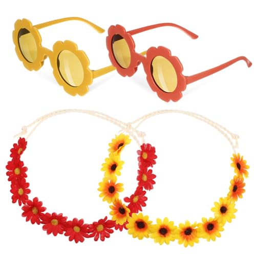 MAJORMENCH 1Satz Sonnenblumenkrone mit Sonnenbrille Feenstirnband und Blumenkranz für Hochzeiten und Partys Stilvolles Accessoire für Bequem und Leicht Tragbar MAJORMENCH 1Satz Sonnenblumenkrone mit Sonnenbrille Feenstirnband und Blumenkranz für Hochzeiten und Partys Stilvolles Accessoire für Bequem und Leicht Tragbar von MAJORMENCH