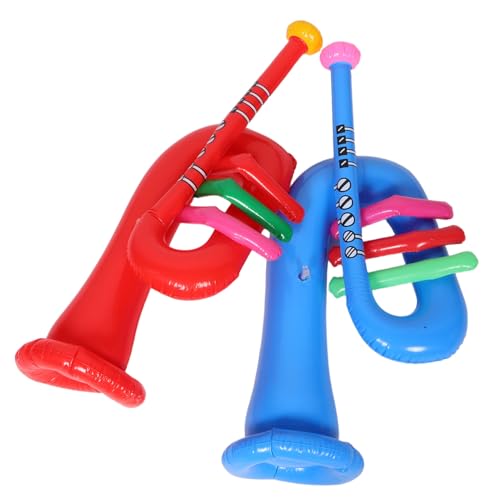 MAJORMENCH 2 Stück Aufblasbare Trompetenspielzeuge Für Kinder, Aufblasbare Instrumente, Trompetenhorn, Instrumentenrequisiten, Partygeschenk Für Bühnenveranstaltungen MAJORMENCH 2 Stück Aufblasbare Trompetenspielzeuge Für Kinder, Aufblasbare Instrumente, Trompetenhorn, Instrumentenrequisiten, Partygeschenk Für Bühnenveranstaltungen von MAJORMENCH