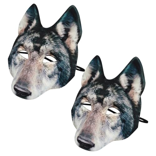 MAJORMENCH 2 Stück Halbgesichts-werwolfmaske, Halloween, Eva, Tier-wolfsgesicht, Cosplay-maske Für Halloween-maskenball-kostüme, Rollenspiel-zubehör MAJORMENCH 2 Stück Halbgesichts-werwolfmaske, Halloween, Eva, Tier-wolfsgesicht, Cosplay-maske Für Halloween-maskenball-kostüme, Rollenspiel-zubehör von MAJORMENCH