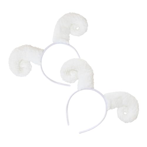 MAJORMENCH 2 Stück Plüsch Haarband mit Schäfchenhörnern Weiches Leichtes Party Haarreif Accessoire für Damen und Rutschfester Sitz für Kostüm Cosplay und Performance MAJORMENCH 2 Stück Plüsch Haarband mit Schäfchenhörnern Weiches Leichtes Party Haarreif Accessoire für Damen und Rutschfester Sitz für Kostüm Cosplay und Performance von MAJORMENCH