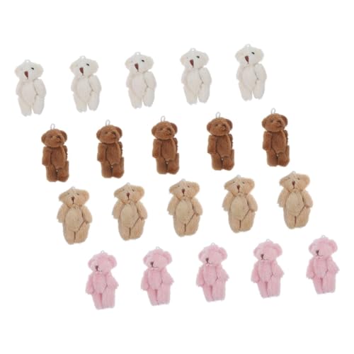 MAJORMENCH 20 Stück Teiliges Mini Plüschbären Weiche Kleine Stofftiere für Schmuckanhänger Geburtstagsdeko Partygeschenke DIY Schlüsselanhänger Vielseitige Accessoire Dekoration MAJORMENCH 20 Stück Teiliges Mini Plüschbären Weiche Kleine Stofftiere für Schmuckanhänger Geburtstagsdeko Partygeschenke DIY Schlüsselanhänger Vielseitige Accessoire Dekoration von MAJORMENCH