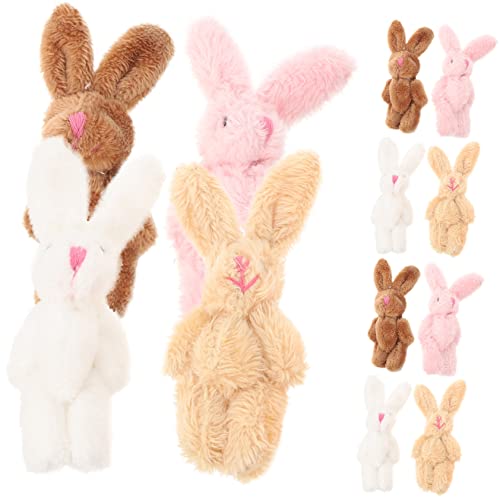 MAJORMENCH 20Stücke Plüsch Kaninchen Niedliche Stofftiere für DIY Handwerk als Geburtstagsgeschenk Farben Hochwertige Verarbeitung Leicht von MAJORMENCH