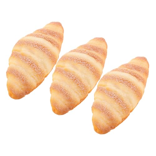 MAJORMENCH 3 Stück Teiliges Brot Deko Realistische Simulation Croissant Modell Lebensechte Künstliche Backwaren für Schaufenster Gastronomie Fotografie und Vielseitige Dekoration MAJORMENCH 3 Stück Teiliges Brot Deko Realistische Simulation Croissant Modell Lebensechte Künstliche Backwaren für Schaufenster Gastronomie Fotografie und Vielseitige Dekoration von MAJORMENCH