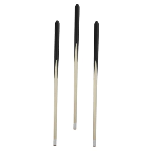 MAJORMENCH 3 Stück Teiliges Mini Billard Queue aus Leichtem Holz Kurze Pool Queues für Anfänger und Kompakt und Langlebig für Übung und Freizeitspiele von MAJORMENCH