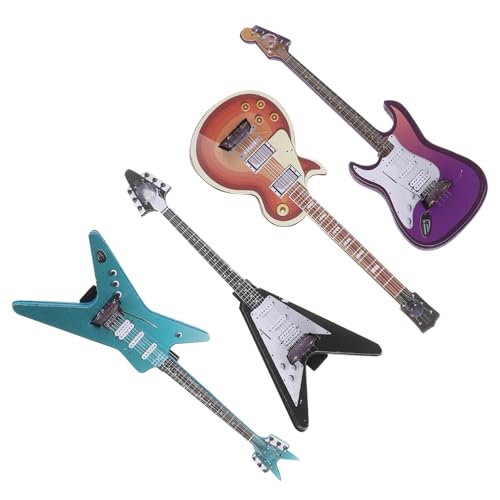 MAJORMENCH 4 Stück Gitarren-haarnadeln: -gitarren-haarspangen, Metall-haarschmuck, Neuartige Musik-haarspangen Für Festivals, Partys Und Den Alltag von MAJORMENCH