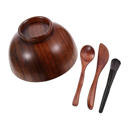 MAJORMENCH 4 Stück Teiliges Holz Masken mit Ergonomischem Maskenpinsel und Rührschüssel Wiederverwendbare DIY Gesichtsmaske Werkzeugausstattung Hautfreundlich und Geruchsneutral für Sichere MAJORMENCH 4 Stück Teiliges Holz Masken mit Ergonomischem Maskenpinsel und Rührschüssel Wiederverwendbare DIY Gesichtsmaske Werkzeugausstattung Hautfreundlich und Geruchsneutral für Sichere von MAJORMENCH