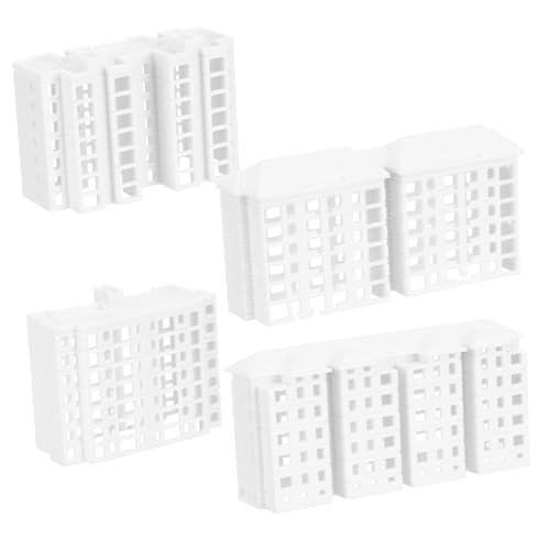 MAJORMENCH 4Stücke Miniatur Gebäudemodelle aus Kunststoff für Sandtische und Kleine für Mikrolandschaften und Dekoration von MAJORMENCH