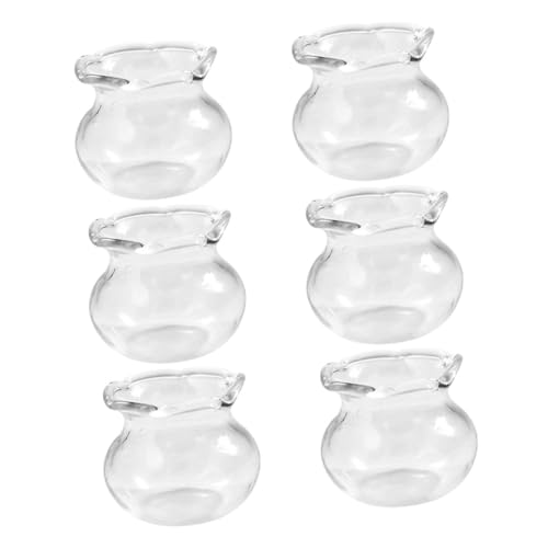 MAJORMENCH 6 Stück Miniatur Fischglas Teiliges Miniatur Aquarium für Puppenhaus Dekorative Glaskugeln für Miniaturlandschaften und DIY Projekte MAJORMENCH 6 Stück Miniatur Fischglas Teiliges Miniatur Aquarium für Puppenhaus Dekorative Glaskugeln für Miniaturlandschaften und DIY Projekte von MAJORMENCH