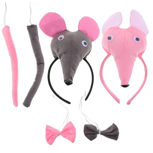MAJORMENCH 6 Stück Teiliges Kostüm mit Ohren Haarreif Schleife und Niedliches Tier Cosplay Zubehör für Damen und Hautfreundlich für Halloween Karneval und Kostümpartys MAJORMENCH 6 Stück Teiliges Kostüm mit Ohren Haarreif Schleife und Niedliches Tier Cosplay Zubehör für Damen und Hautfreundlich für Halloween Karneval und Kostümpartys von MAJORMENCH