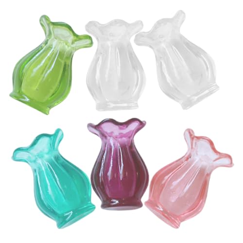MAJORMENCH 6 Stück Teiliges Set Miniaturvasen für Puppenhaus Dekoration Realistische Blumenvase Modelle aus Langlebigem Material für Sammler und Kreative DIY Projekte Pflegeleicht und Leicht MAJORMENCH 6 Stück Teiliges Set Miniaturvasen für Puppenhaus Dekoration Realistische Blumenvase Modelle aus Langlebigem Material für Sammler und Kreative DIY Projekte Pflegeleicht und Leicht von MAJORMENCH