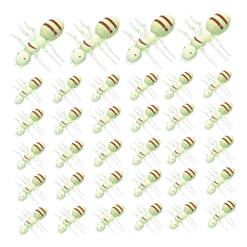 MAJORMENCH 60 Stück Teiliges Realistische Ameisen Figuren aus Große Insekten Spielzeuge für Geburtstagsdeko Garten und für Aprilscherze und Partyspaß von MAJORMENCH