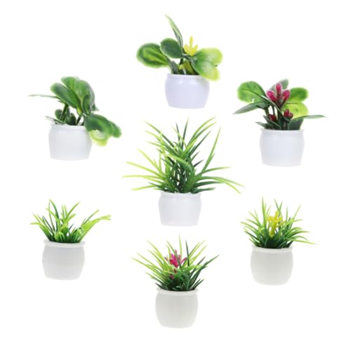 MAJORMENCH 7 Stück Teiliges Miniatur Topfpflanzen aus Langlebigem Kunststoff Dekorative Puppenhaus und Gartendeko Realistische Mini Landschaftsaccessoires für Zimmer und Wohnräume MAJORMENCH 7 Stück Teiliges Miniatur Topfpflanzen aus Langlebigem Kunststoff Dekorative Puppenhaus und Gartendeko Realistische Mini Landschaftsaccessoires für Zimmer und Wohnräume von MAJORMENCH