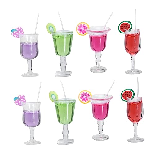MAJORMENCH 8 Stück Teiliges Mini Cocktail Modelle Dekorative Harz Dekorationen für Miniaturhäuser Realistische Bar Accessoires für Kreative Spielwelten und Wohnkultur MAJORMENCH 8 Stück Teiliges Mini Cocktail Modelle Dekorative Harz Dekorationen für Miniaturhäuser Realistische Bar Accessoires für Kreative Spielwelten und Wohnkultur von MAJORMENCH