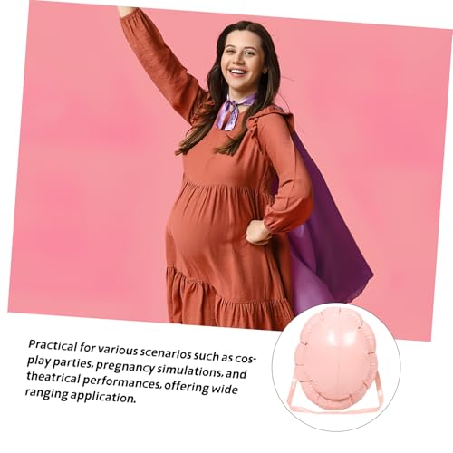 MAJORMENCH Aufblasbarer Realistischer Fake Bauch aus PVC Unisex Kostüm Accessoire für Santa Claus Halloween und Weihnachts Cosplay Leichter Tragbarer Schwangerschafts Bauch für Party von MAJORMENCH