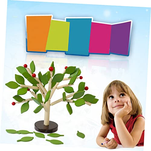 MAJORMENCH DIY Holzpuzzle Baum Grün Pädagogisches Lernspielzeug Kreativität Feinmotorik und Zusammenarbeit für Jungen und Mädchen von MAJORMENCH