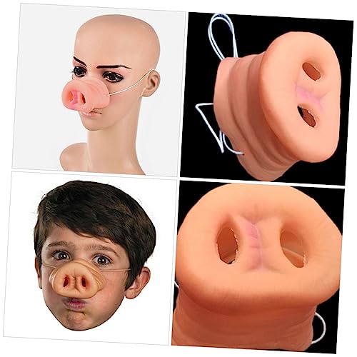 MAJORMENCH Dekorative Schweinenase aus Langlebigem Material Realistische Pig Cosplay Requisite für Halloween und Fasching Robustes Kostümzubehör für Erwachsene Tier und Partymotto von MAJORMENCH