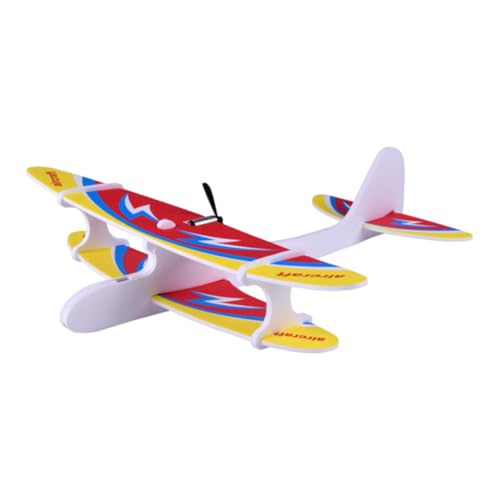 MAJORMENCH Elektrisches Wurfflugzeug Wiederaufladbares Schaumstoff Flugzeug Modell Kreatives Outdoor Flugspielzeug für Feinmotorik und Spielerischen Aufmerksamkeit Zufällige Zufällige Farbe von MAJORMENCH