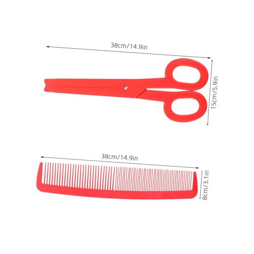 MAJORMENCH Giant Comb Prank mit Jumbo Clown Leichte Langlebige Bühnenrequisite für Halloween Karneval Theater und Partydekoration Leuchtend Rote Riesen Accessoires MAJORMENCH Giant Comb Prank mit Jumbo Clown Leichte Langlebige Bühnenrequisite für Halloween Karneval Theater und Partydekoration Leuchtend Rote Riesen Accessoires von MAJORMENCH