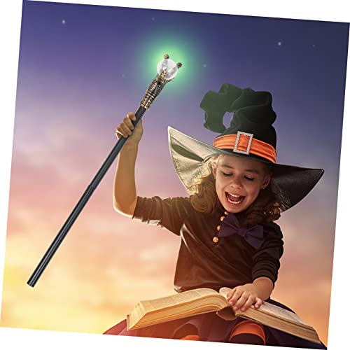 MAJORMENCH Halloween Cosplay Zauberstab Scepter mit Transparentem Kugelkopf Antikes Design Robustes Kunststoffprop für Party Fotorequisiten und Verkleidung MAJORMENCH Halloween Cosplay Zauberstab Scepter mit Transparentem Kugelkopf Antikes Design Robustes Kunststoffprop für Party Fotorequisiten und Verkleidung von MAJORMENCH