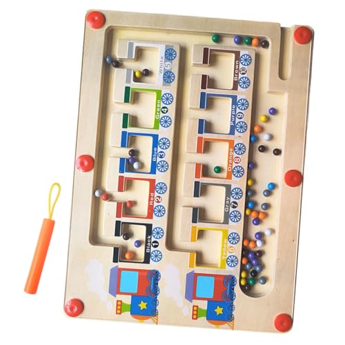 MAJORMENCH Holz Magnetisches Sortierspielzeug Farben und Formen für Kleinkinder Motorische Fähigkeiten für Jahre Lernspielzeug für Vorschulkinder und Eltern von MAJORMENCH