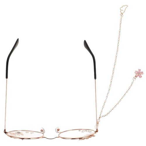 MAJORMENCH Kawaii Cosplay Brille mit Flügel Anhänger Leichtes Steampunk Gestell Partybrille für Frauen und Teenager Robustes Design Einzigartiger Stil für Alltag und Events von MAJORMENCH