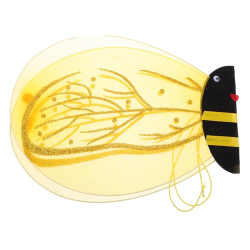 MAJORMENCH Kinderkostüm Bienenflügel für Kleinkinder Leichtes Buntes Verkleidungszubehör für Fasching Kinderfest Bühnenauftritt und Halloween Komfortabel und Vielseitig Einsetzbar von MAJORMENCH