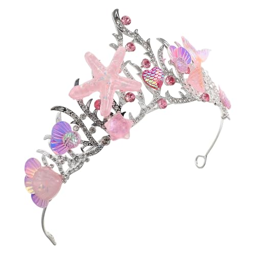 MAJORMENCH Krone für Stirnband mit Muschel Design für Partys Geburtstagsfeiern und Bequem und Leicht für Besondere Anlässe MAJORMENCH Krone für Stirnband mit Muschel Design für Partys Geburtstagsfeiern und Bequem und Leicht für Besondere Anlässe von MAJORMENCH