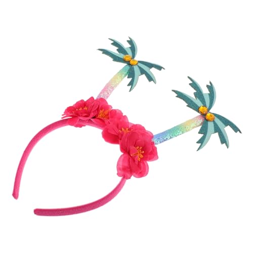 MAJORMENCH Leichtes Kokosnussbaum Haarband Damen Tropischer Hawaii Kopfschmuck für Luau Party Strandurlaub und Fotografie Modisch Komfortabel Vielseitig Einsetzbar Sommerliches von MAJORMENCH