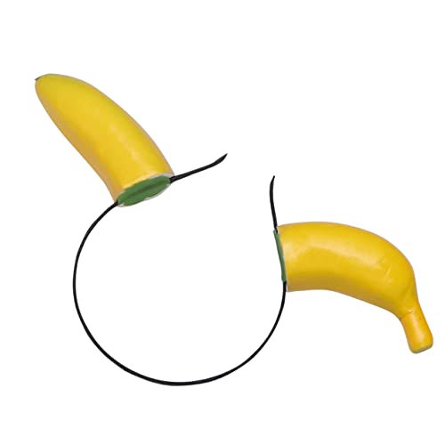 MAJORMENCH Lustiges Bananen Haarschmuck Kopfband Leichtes Stirnband Mit Festem Sitz Für Damen Und Mädchen Für Party Cosplay Und Aufführung MAJORMENCH Lustiges Bananen Haarschmuck Kopfband Leichtes Stirnband Mit Festem Sitz Für Damen Und Mädchen Für Party Cosplay Und Aufführung von MAJORMENCH