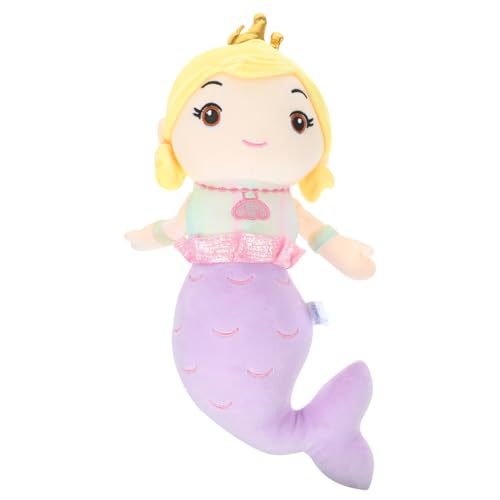 MAJORMENCH Mermaid Puppe für Mädchen Weiche Plüschfigur für Schlafkissen und Dekoration für Kinderzimmer Meerjungfrau mit Niedlichem Design von MAJORMENCH