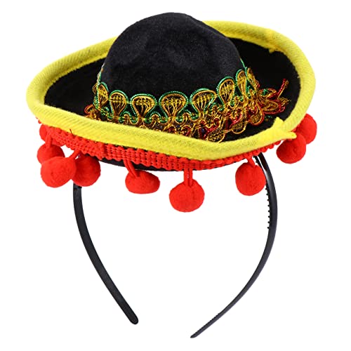 MAJORMENCH Mini Mexikanisches Hut Haarband Dekorative Stirnbänder für Karneval Maskerade und Themenpartys Leicht und für Fotos und MAJORMENCH Mini Mexikanisches Hut Haarband Dekorative Stirnbänder für Karneval Maskerade und Themenpartys Leicht und für Fotos und von MAJORMENCH