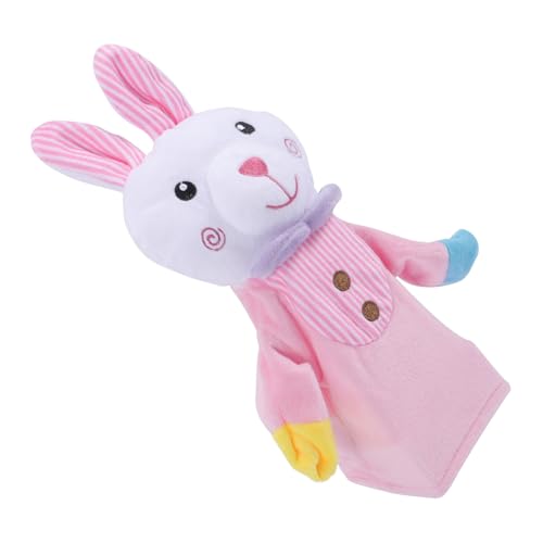 MAJORMENCH Niedliche Handpuppe Hase aus Weichem Material für Kleinkinder Interaktives Tierhandpuppenspielzeug für Fantasievolles Rollenspiel und Kreatives Puppentheater von MAJORMENCH