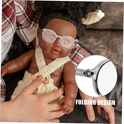 MAJORMENCH Puppenbrille Transparentes Design Modisches Brillendekor Für Bjd Puppen Für DIY Bastelprojekte von MAJORMENCH