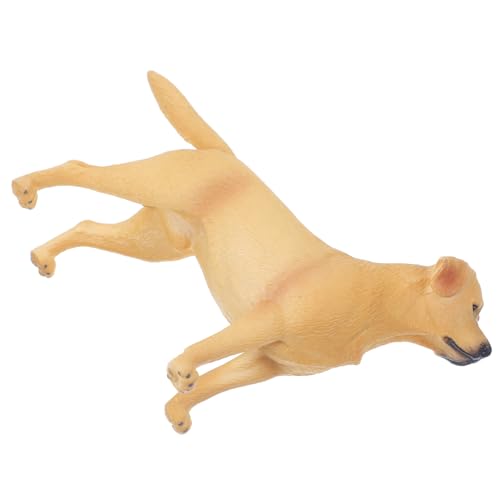 MAJORMENCH Realistische Labrador Hund Figur Gelb Große Hundestatue Deko Skulptur für Wohnzimmer Büro Desktop Ornament von MAJORMENCH