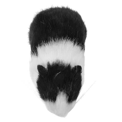 MAJORMENCH Realistisches Flauschiges Ratten plüschtier als Pädagogisches Kuscheltier für Detailgetreues Schwarz weißes Nagetier Modell für Lernen Dekoration und Sammlung von MAJORMENCH