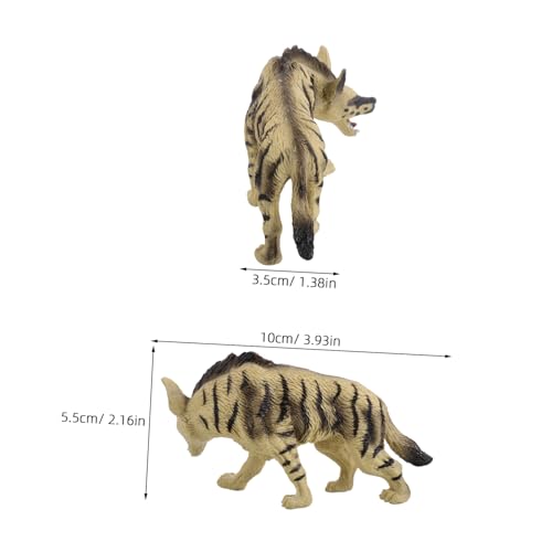 MAJORMENCH Realistisches Hyänenmodell Lernspielzeug Wildtier Figur Sammelfigur Kinderzimmer Deko Pädagogisch Sicher und Detailgetreu von MAJORMENCH