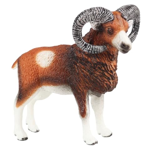 MAJORMENCH Realistisches Mouflon Modell Kleine Tierfigur für Detailgetreues Handliches Dekoobjekt Pädagogisches Tiermodell Kreativität und Naturverständnis MAJORMENCH Realistisches Mouflon Modell Kleine Tierfigur für Detailgetreues Handliches Dekoobjekt Pädagogisches Tiermodell Kreativität und Naturverständnis von MAJORMENCH
