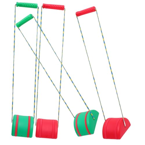 MAJORMENCH Sensorisches Outdoor Stelzen Trainingsspielzeug für Gleichgewichtsförderung Hohe Belastbarkeit Farblich Sortiert Geeignet für Drinnen und Draußen Zufällige Farbe Zufällige Farbe von MAJORMENCH