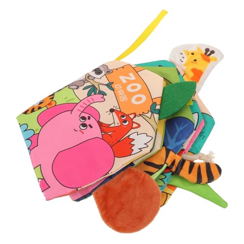MAJORMENCH Soft Educational Cloth Book mit Elementen Waschbar und Beißfest Fördert Sensorische Entwicklung für Junge Mädchen Monate Kompakt und Leicht für Unterwegs Lernspielzeug für Jungen von MAJORMENCH