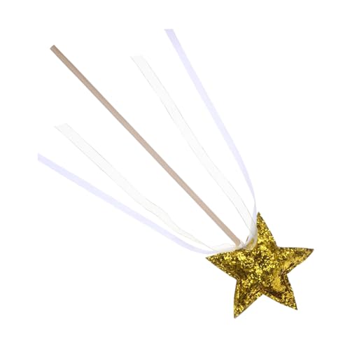 MAJORMENCH Sternförmiger Feen Zauberstab mit Band Leichter Langlebiger Cosplay Requisit für Mädchen Dekoratives Party Accessoire für Bühnenauftritte und Geburtstagsfeiern Goldfarben MAJORMENCH Sternförmiger Feen Zauberstab mit Band Leichter Langlebiger Cosplay Requisit für Mädchen Dekoratives Party Accessoire für Bühnenauftritte und Geburtstagsfeiern Goldfarben von MAJORMENCH