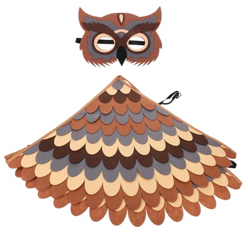 MAJORMENCH Tierkostüm Federn und Flügel mit Eulen und Papageienmotiven Realistische Vogelverkleidung für Rollenspiele Schulaufführungen Halloween und Mottopartys Leicht und Pflegeleicht MAJORMENCH Tierkostüm Federn und Flügel mit Eulen und Papageienmotiven Realistische Vogelverkleidung für Rollenspiele Schulaufführungen Halloween und Mottopartys Leicht und Pflegeleicht von MAJORMENCH