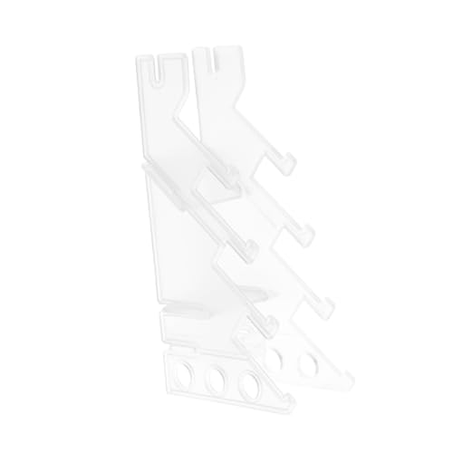 MAJORMENCH Transparentes Finger Skateboard Regal aus Langlebigem Kunststoff Platzsparend Vielseitig Einsetzbar für Zuhause und Büro Modernes Design zur Ordentlichen Aufbewahrung und Schnellen von MAJORMENCH
