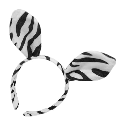 MAJORMENCH Zebra Ohren Haarreif für Halloween Karneval Kuscheliges Cosplay Accessoire für Damen Tier Kostüm Zubehör für Partys und Feierlichkeiten MAJORMENCH Zebra Ohren Haarreif für Halloween Karneval Kuscheliges Cosplay Accessoire für Damen Tier Kostüm Zubehör für Partys und Feierlichkeiten von MAJORMENCH