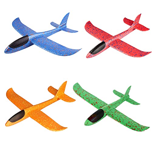 Kinder Flugzeug Spielzeug Outdoor Wurf Segelflugzeug Glider ca.38cm 4 Stück Kinder Flugzeug Spielzeug Outdoor Wurf Segelflugzeug Glider ca.38cm 4 Stück von MAKFORT