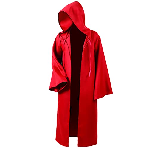 Maklulu Herren-Tunika, Kapuzenmantel, Umhang, Ritter, cooles Cosplay-Kostüm, Halloween-Kostüm, Tunika, Kapuzenmantel, Cosplay-Umhang, Erwachsenen-Rot, Erwachsene-XX-Large Maklulu Herren-Tunika, Kapuzenmantel, Umhang, Ritter, cooles Cosplay-Kostüm, Halloween-Kostüm, Tunika, Kapuzenmantel, Cosplay-Umhang, Erwachsenen-Rot, Erwachsene-XX-Large von MAKLULU